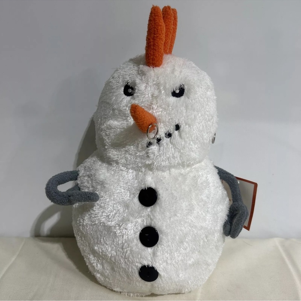 Animal Adventure Punk Rock Snowman Plush 8" From Sam Goody 2005 NEW WITH TAGS.